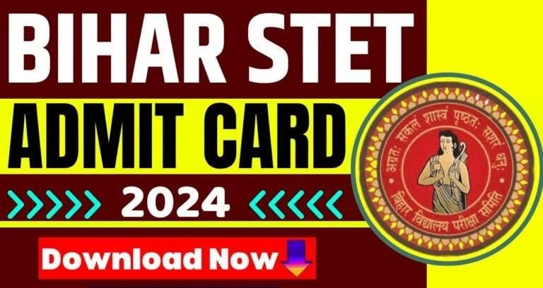 Bihar STET Admit Card Issue 2024